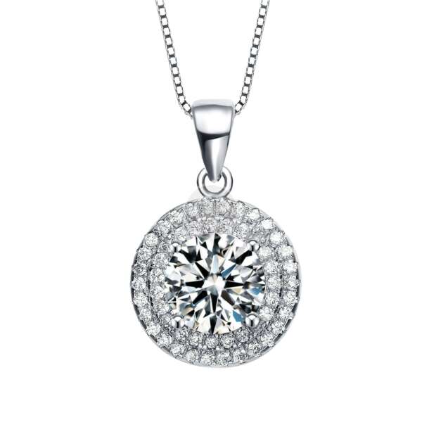 Gold Overlay Diamond Accent Necklace